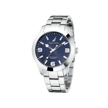 NAUTICA Mod. NAPPBF201 Quartz Analog Gent's Watch with Mineral Dial, Water Resistant 10 ATM, 42mm Case, in Official Box