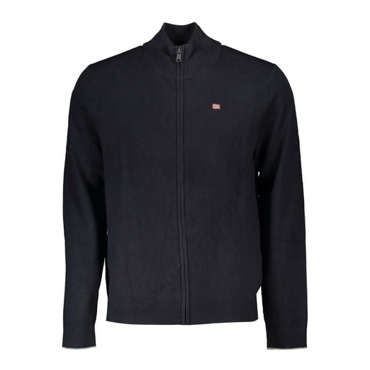 Napapijri Black Tessuto Men Cardigan