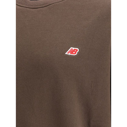 New Balance Brown Cotton Sweatshirt