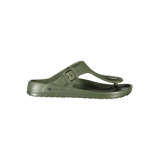 Norway 1963 Green Plastic Mens Sandal with adjustable buckle and bold design