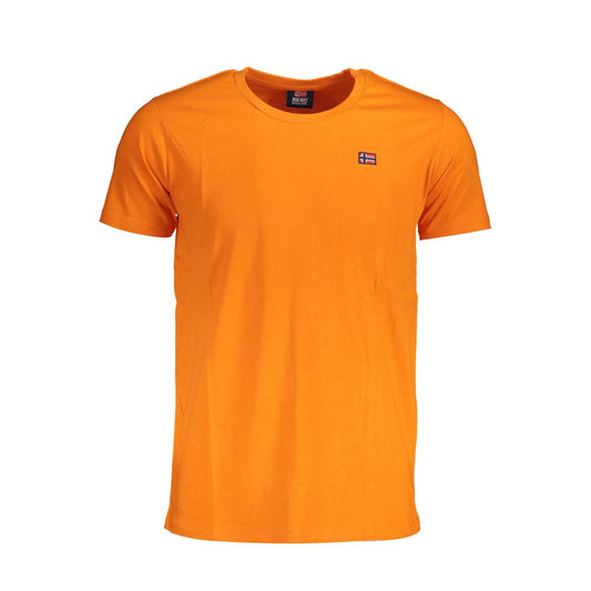 Norway 1963 Orange Cotton Men T-Shirt with logo, short sleeve, crew neck