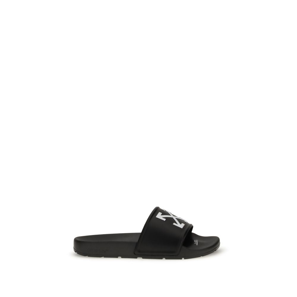 Off-White Black Polyethylene Sandals