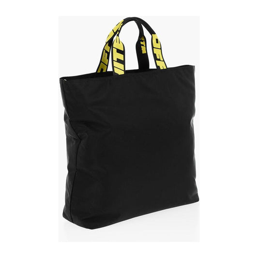 Off-White Off-White Nylon HARDCORE Tote Bag with Logoed Handles OFP536639GD 1728,74866327712,Bags,Black,Men,Men - Bags,New with tags,Off-White,Tote Bags - Men - Bags