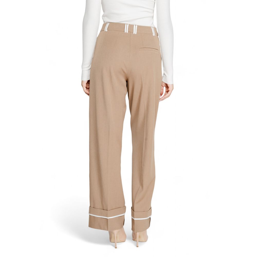 Only Brown Recycled Polyester Casual Pants