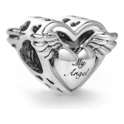 PANDORA CHARMS Mod. ANGEL WINGS & MUM DESIGNER FASHION JEWELLERY
