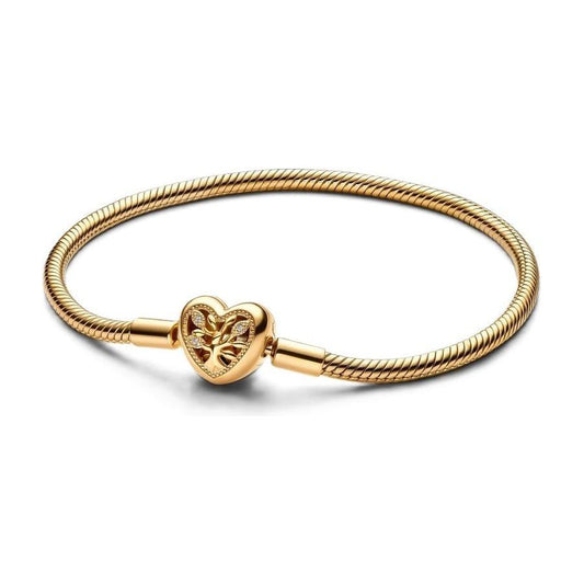PANDORA MOMENTS Mod. FAMILY TREE HEART CLASP SNAKE CHAIN - Size 20 563516C01-20
