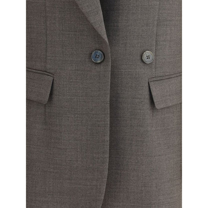 P.A.R.O.S.H. Gray Fleece Wool Blazer