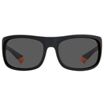 A pair of POLAROID MOD. PLD 2125_S sunglasses for men with black frames and gray lenses viewed from the front.