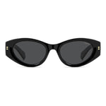 Alt Tag: POLAROID MOD. PLD 6243_S_X women's sunglasses, black polycarbonate frame, stylish eyewear for ladies.