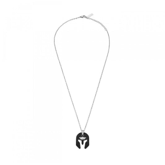 Alt Tag: POLICE JEWELS JEWELRY Mod. PEAGN0032001 necklace with helmet pendant on a silver chain