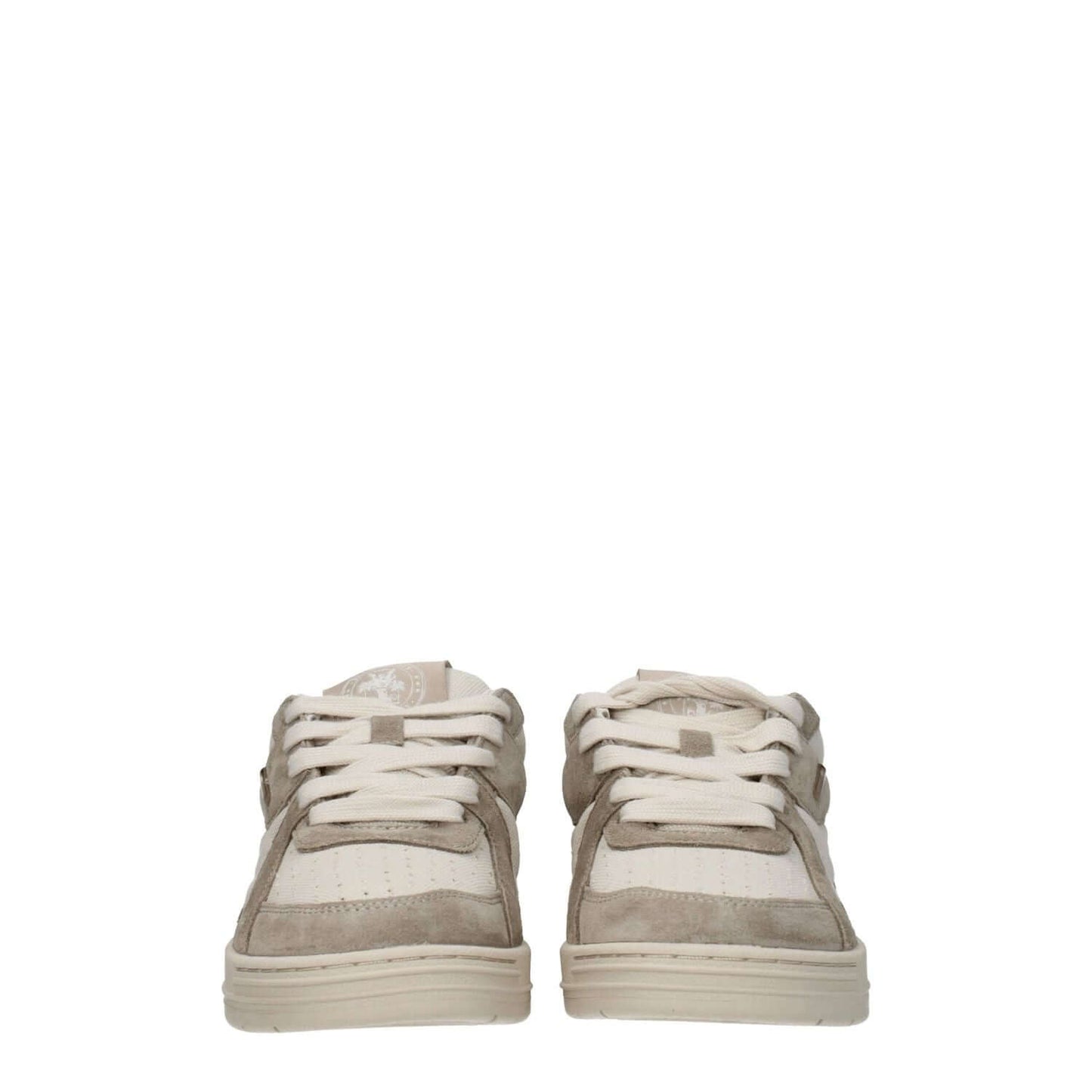 Palm Angels Beige Fabric Low Top Sneakers