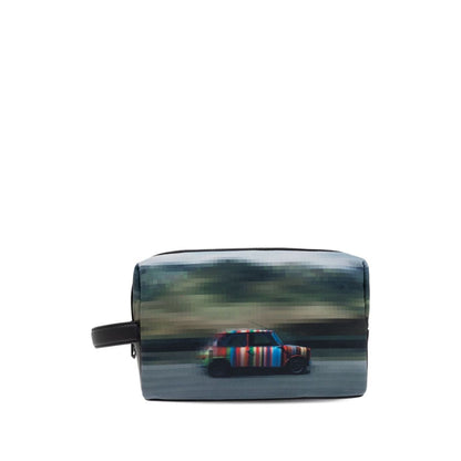 Paul Smith Recycled Polyester 'Pixelated Mini' Washbag