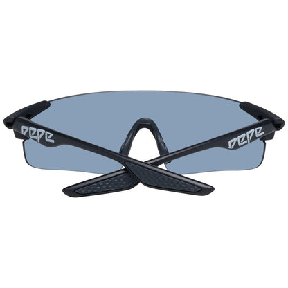Pepe Jeans Black Plastic Sunglasses with blue lens and plastic frame, model PJ7372-130C6, dimensions 130/00/180 mm.