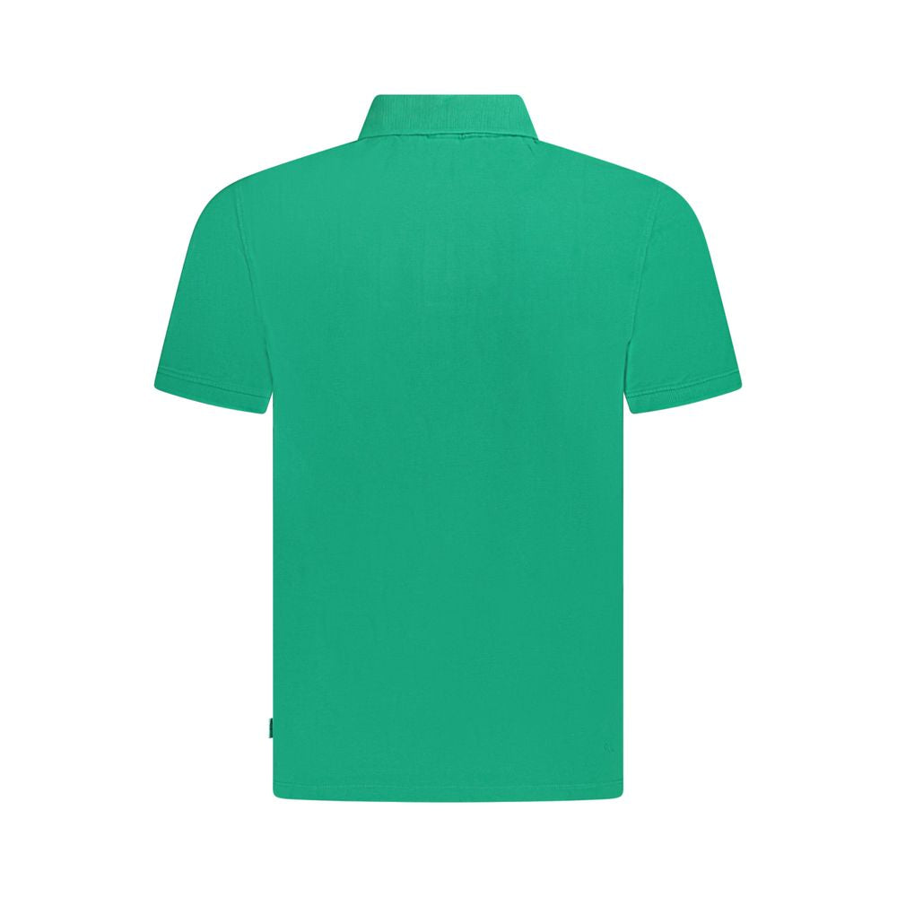 Pepe Jeans Green Cotton Polo Shirt, short sleeve, 2 buttons, embroidery, logo, made from 100% sustainable cotton