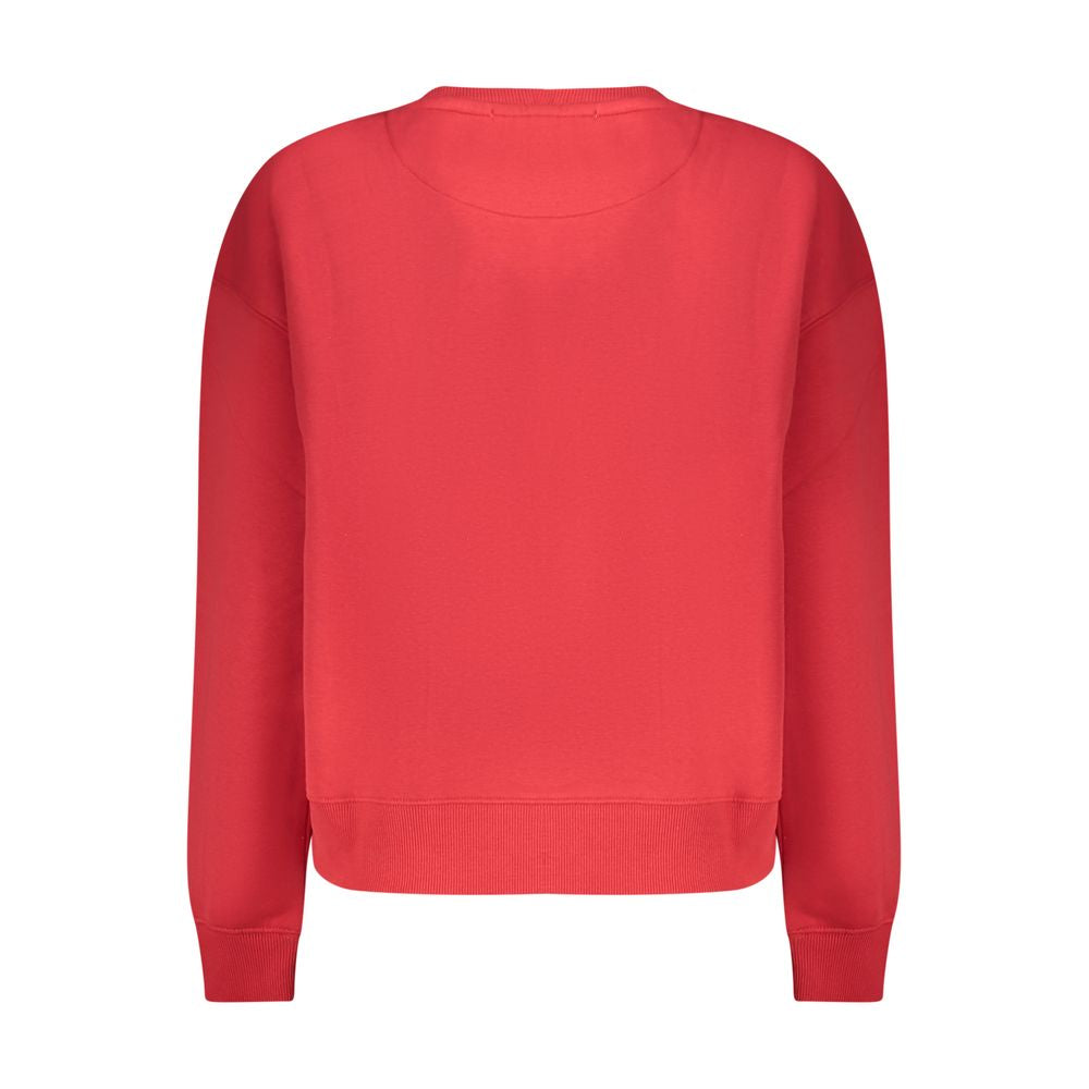 Pepe Jeans Red Organic Cotton Women Sweater - Back View