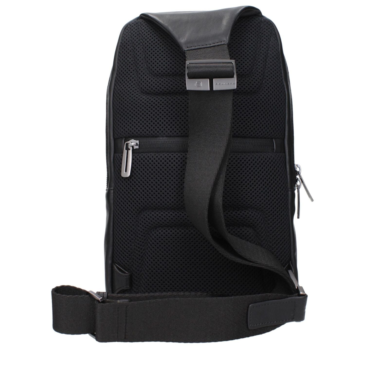 Piquadro Black Leather Crossbody Bag