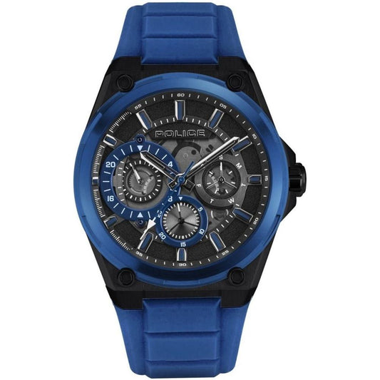 Police Police Blue Silicone Watch POPEWJQ2203240AC 1728,Blue,Men,New with tags,Police,Watches for Men - Watches