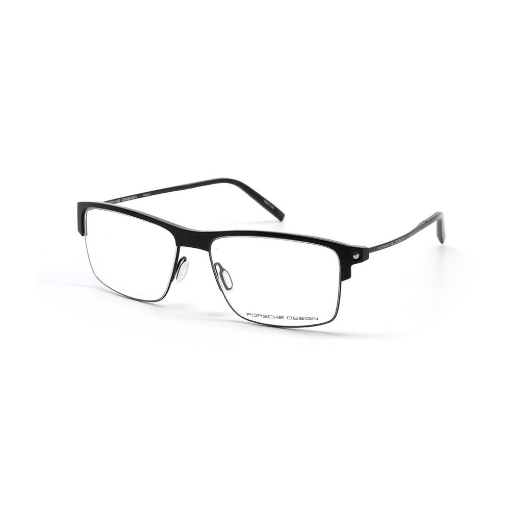 Black Porsche Black Metal Frames P8361-A glasses, metal frame, 55/16/145mm, made in Italy