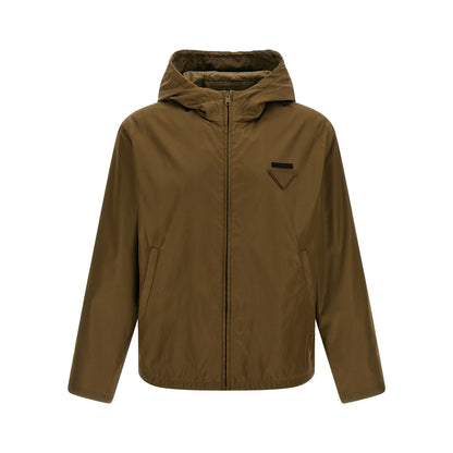Prada Bicolor Polyamide Shell Jacket