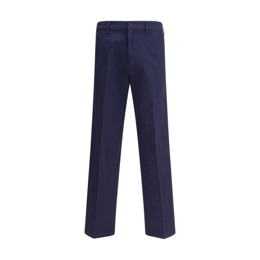 Prada Blue Cotton Chino Pants