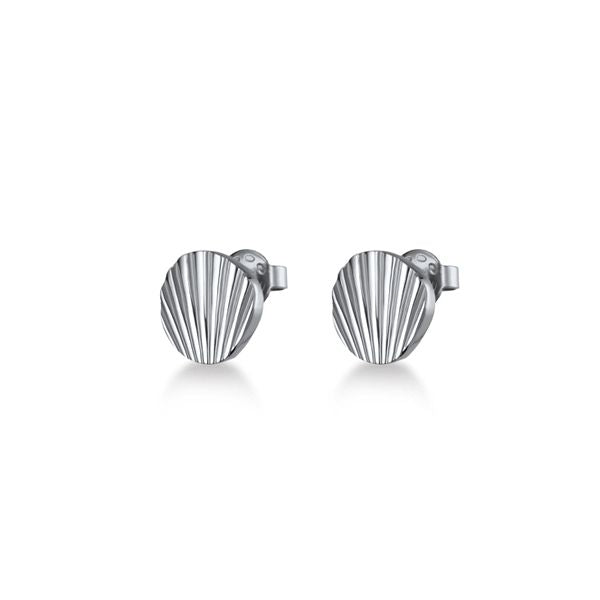 ROSEFIELD JEWELS JEWELRY Mod. JSSES-J168 silver shell-shaped earrings