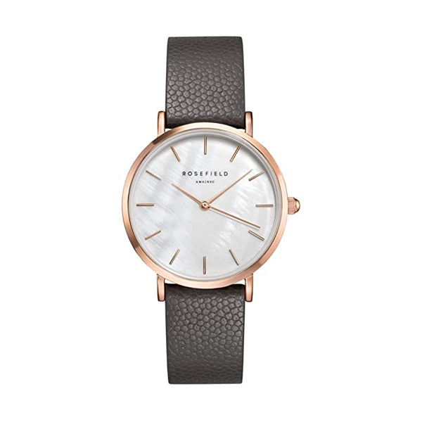 ROSEFIELD WATCHES Mod. UWGCSR-U29 with leather strap and elegant watch face.