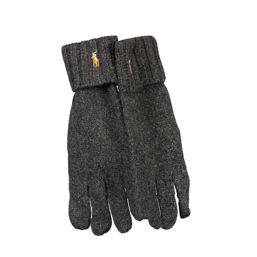 Ralph Lauren Grigio Wool Men Glove