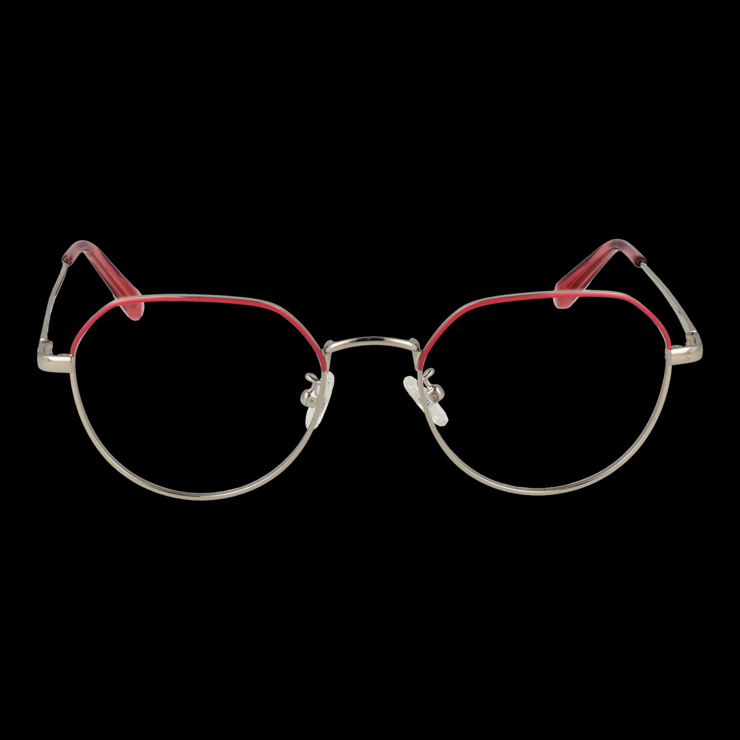 SKECHERS MOD. SE2181-D 51072 eyeglasses for women, stylish red and silver frames, front view