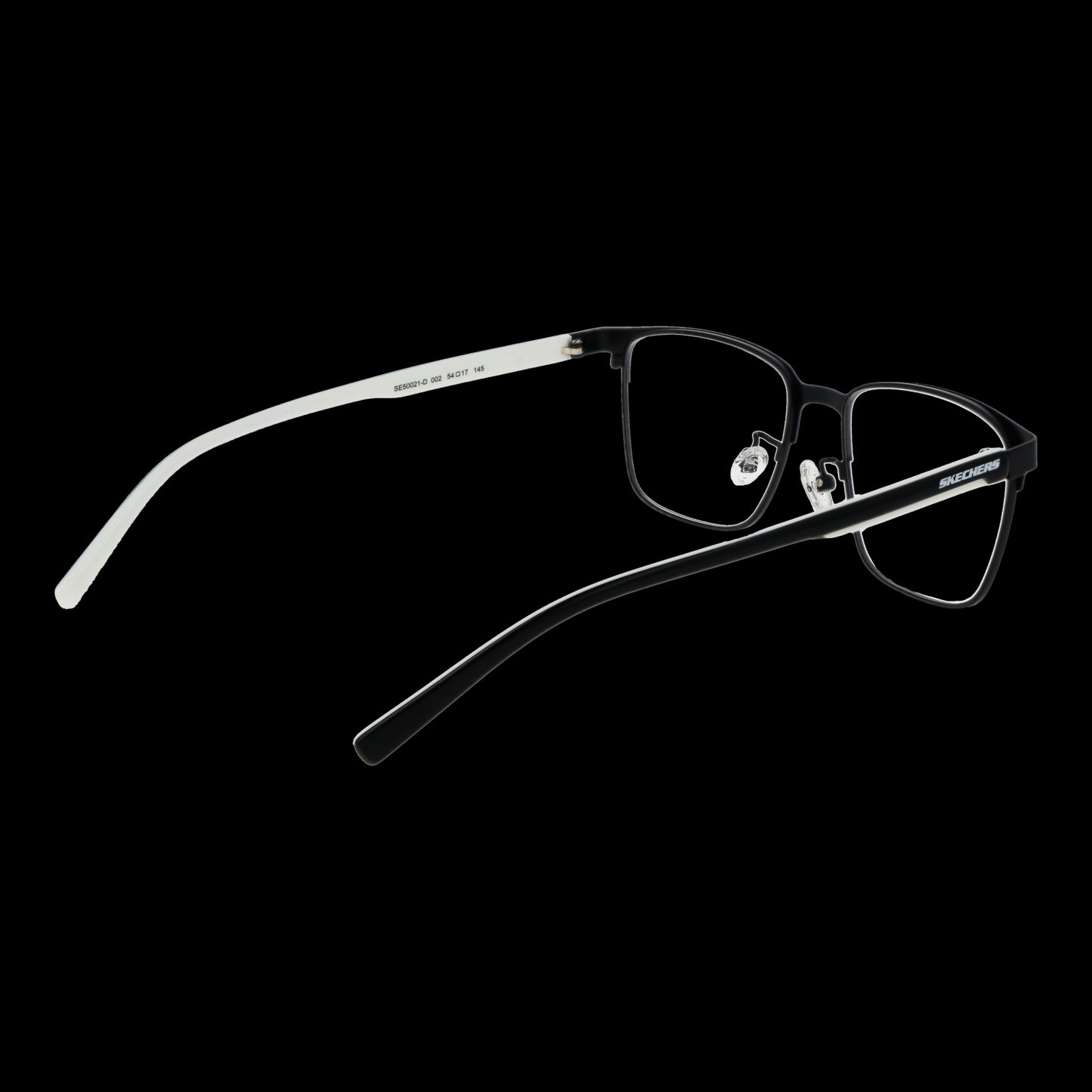 SKECHERS MOD. SE50021-D 54002 gent's eyewear featuring sleek black frame and clear lenses for stylish and modern look.