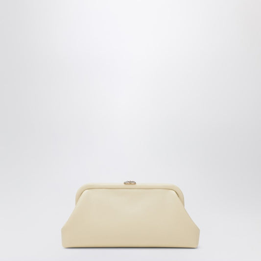 Jimmy Choo Skylar clutch in butter-colored leather