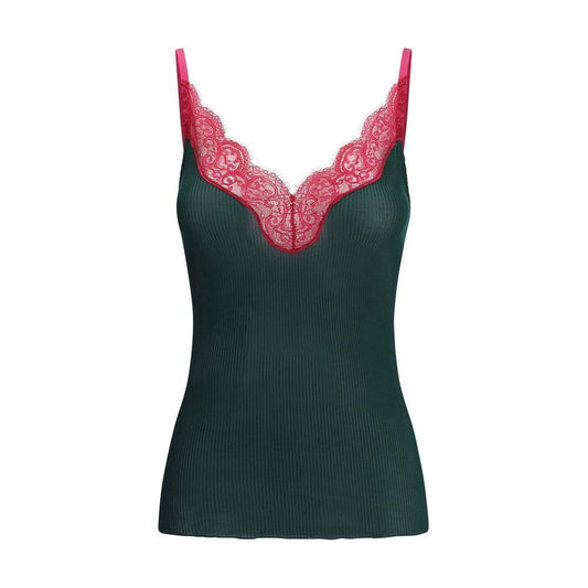 Saint Laurent Lace Top 1728,72470364320,Clothing,Green,M,New with tags,S,Saint Laurent,Tops & T-Shirts - Women - Clothing,Women,Women - Clothing Saint Laurent SA-828250Y37SM2904-M