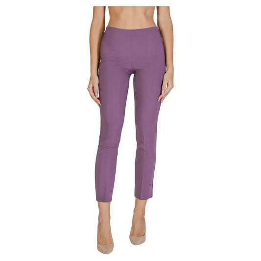 Sandro Ferrone Purple Polyester Jeans & Pant 1728,71956299936,Clothing,IT40 | XS,Jeans & Pants - Women - Clothing,New with tags,Purple,Sandro Ferrone,Women,Women - Clothing Sandro Ferrone SA-15619900151-IT40 | XS
