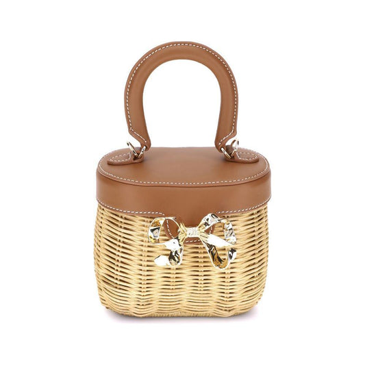 Self-Portrait Rattan Handbag 1728,72470364320,Bags,Brown,Handbags - Women - Bags,New with tags,Self-Portrait,Women,Women - Bags Self-Portrait SEPF25302BRBROWNBB