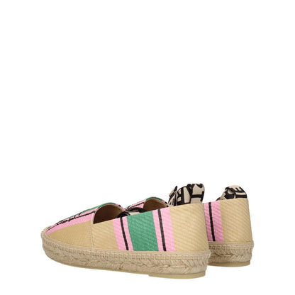 Stella McCartney Multicolor Fabric Espadrilles with logo detail and self-tie closure, casual style, low flat heel, rubber sole, round toe.