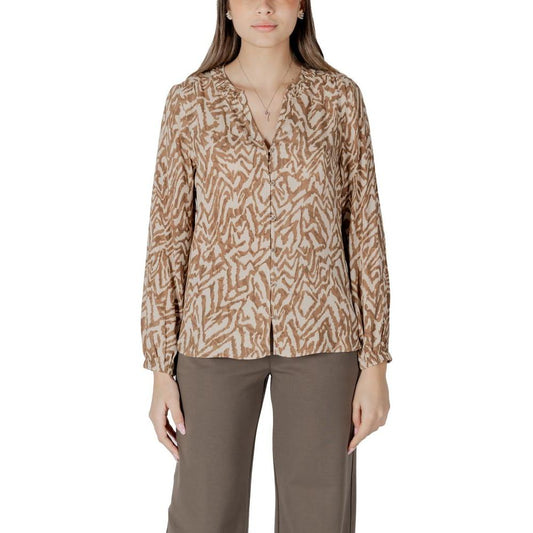 Street One Street One Beige Viscose Shirt ST-16348000127-34 | XXS 1728,34 | XXS,71956299936,Beige,Clothing,IT40|S,IT42|M,New with tags,Shirts - Women - Clothing,Street One,Women,Women - Clothing