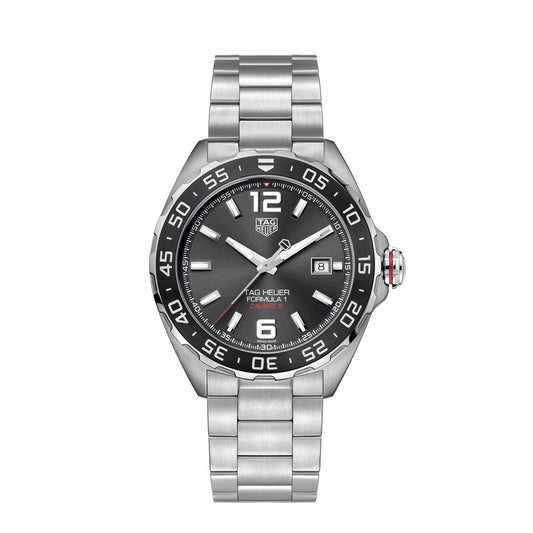 TAG HEUER Mod. FORMULA 1 CAL. 5 wristwatch, 43mm stainless steel case, sapphire dial, water resistant 20 ATM, mechanical automatic movement