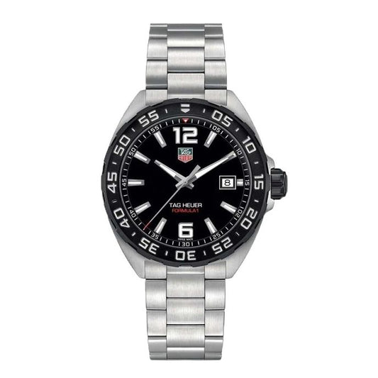 TAG HEUER Mod. FORMULA 1 QUARZO wristwatch, 41mm stainless steel case, sapphire dial, quartz movement, water resistant to 20 ATM.