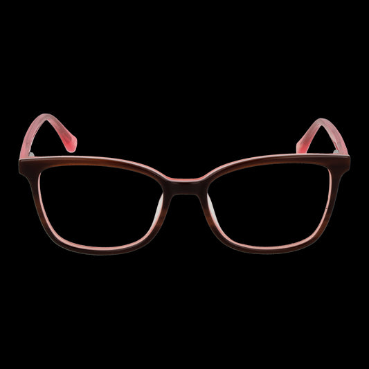 Luxury eyeglasses front view, model TED BAKER MOD. TBB960 48154 with bold design on black background.