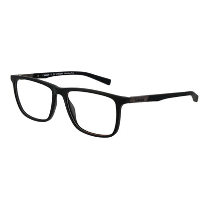 TIMBERLAND MOD. TB1801 54002 gent's eyeglasses, stylish black frame, side view with brand details for modern gentlemen.