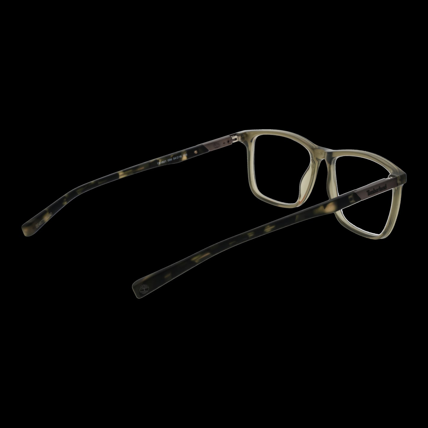 TIMBERLAND MOD. TB1801 54096 stylish men's eyeglass frames with tortoiseshell pattern, side and back view