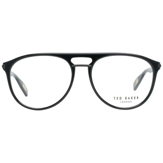 Ted Baker Black Men Glasses Frame, size 54-14-145, full-rim plastic with spring hinge, includes branded case.
