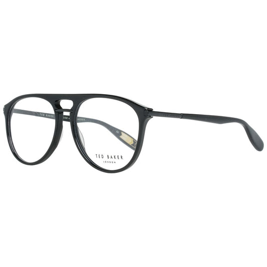 Ted Baker Black Men Glasses Frame in plastic full-rim style, size 54-14-145, with spring hinges, shipped with branded case.