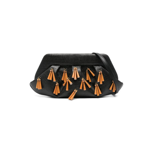 Themoire' Themoire' Themoirè Emera Fringed Clutch Bag TMSS25EMROP1BLACK-P25 LDin,Spring - Summer 2025,Women,Women > Bags,Women > Bags > Clutches,Yes Eu