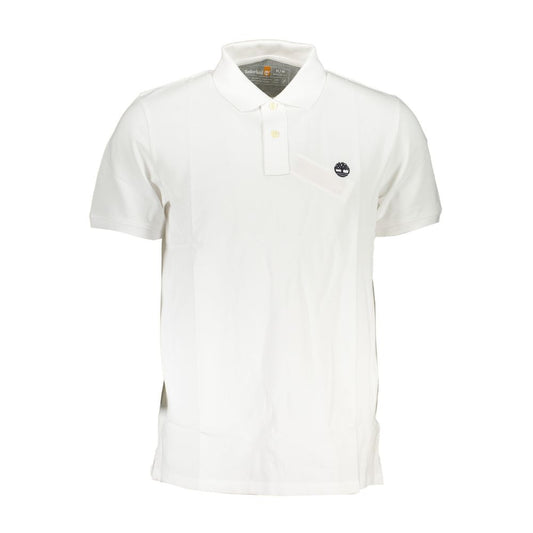 Timberland Bianco Organic Cotton Men Polo Shirt
