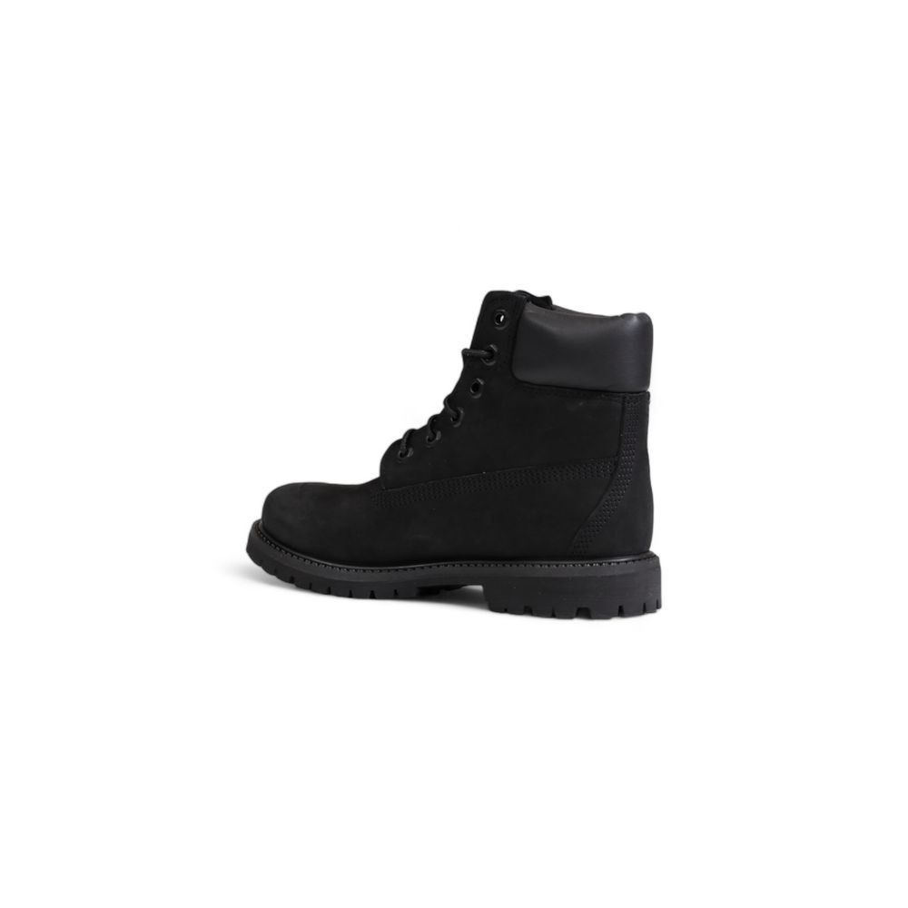 Timberland Black Recycled Leather Lace-Up Boots