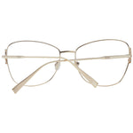 Alt Tag: Tod's Gold Women Glasses Frame with full-rim metal butterfly style, gold color, includes branded case.
