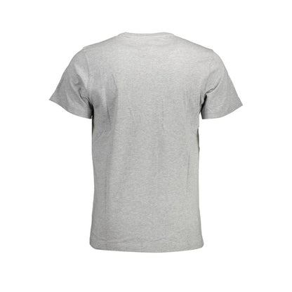 Back view of Tommy Hilfiger Brown Cotton Men T-Shirt, showcasing short-sleeve design in organic cotton for eco-conscious comfort.