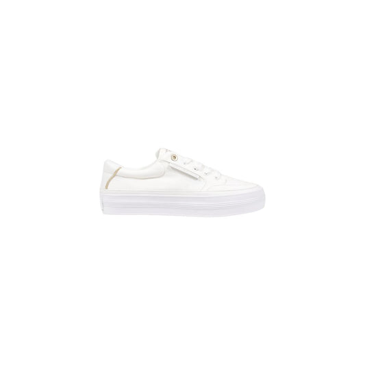Tommy Hilfiger Cream Recycled Cotton Low Top Sneakers
