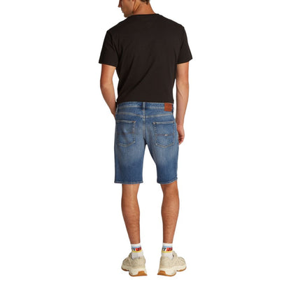 Tommy Hilfiger Jeans Blue Recycled Cotton Bermuda Shorts