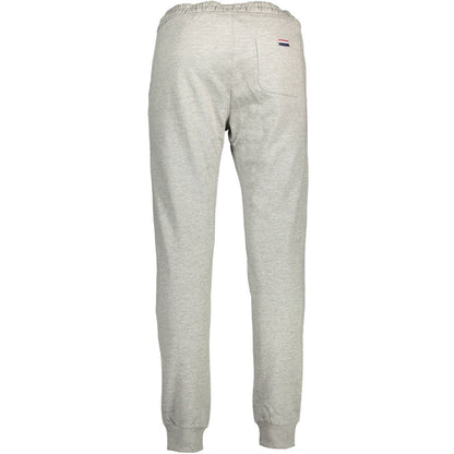 Back view of U.S. POLO ASSN. Grigio Cotton Mens Sweatpant with elastic waist and logo